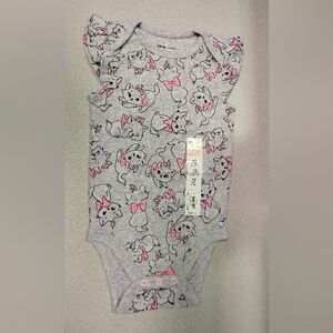 Disney Marie/ Aristocats Print Bodysuit, size 12mos